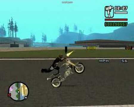 GTA San Andreas nunca cair de moto ou bike 